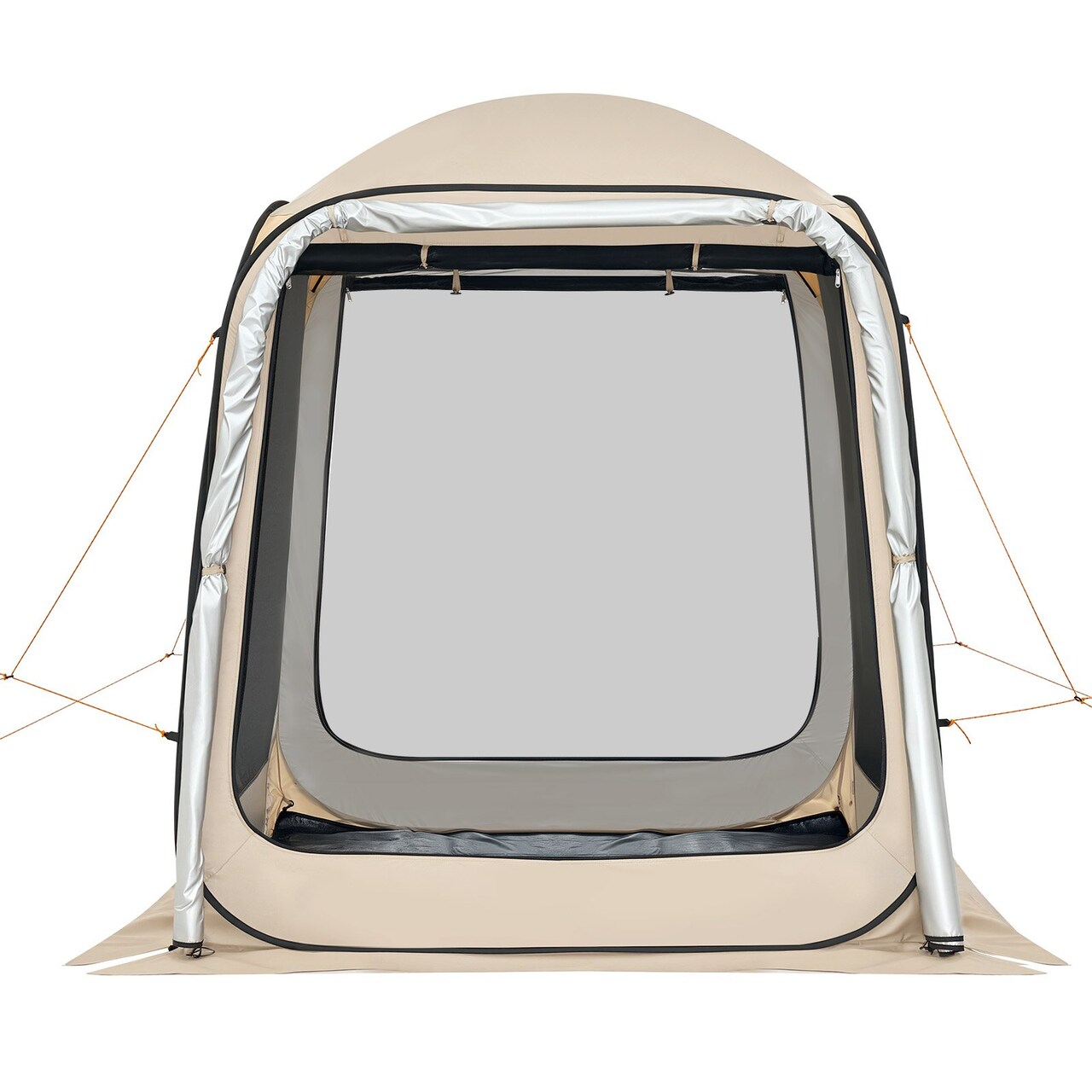 Beige 300D Oxford Pop Up Screen Tent 4-6 Person Instant Canopy